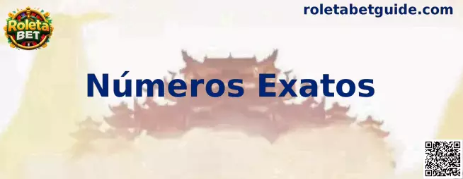 Exemplo visual de Números Exatos na roleta